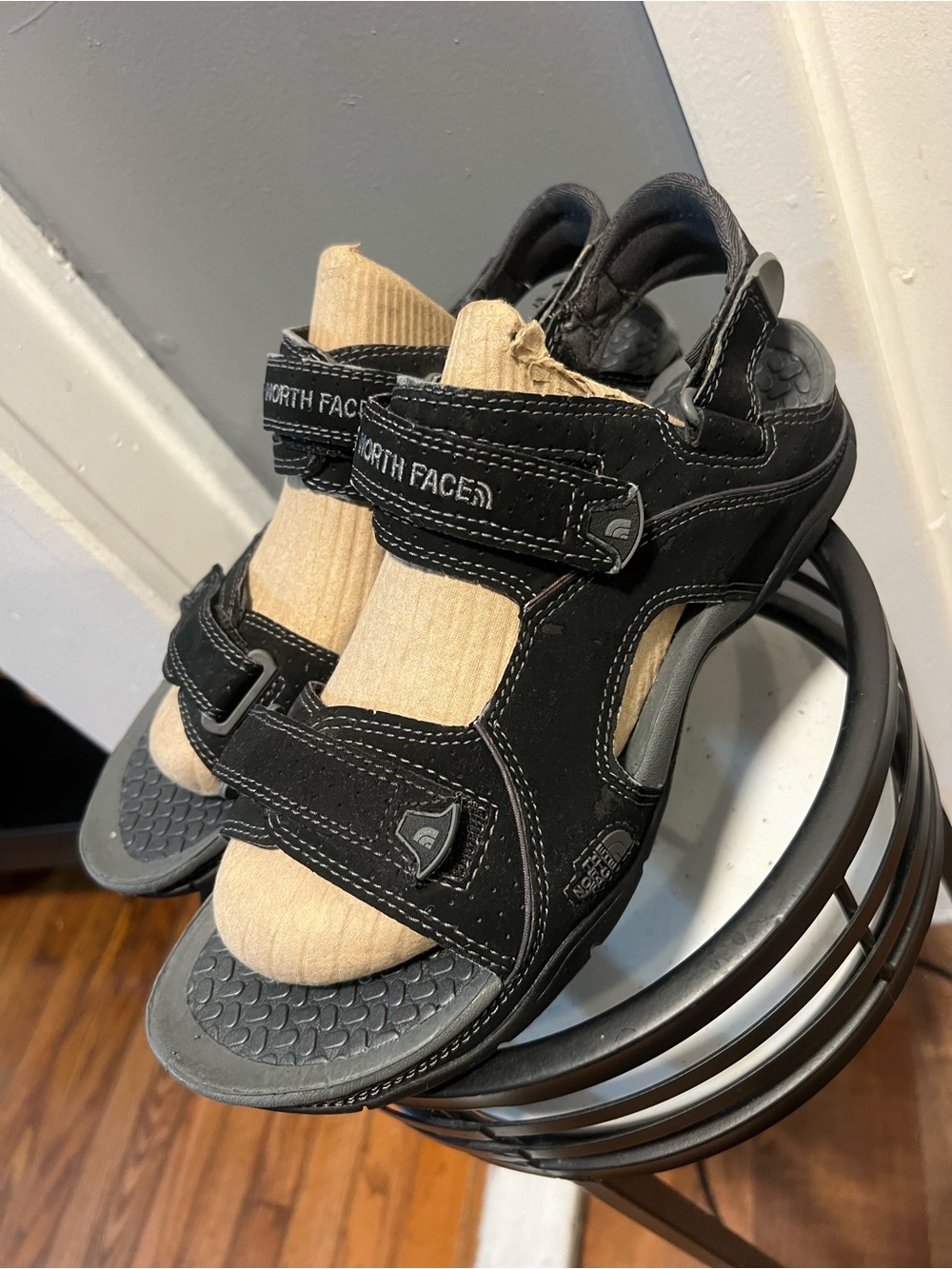 The North Face Black Men's Adjustable Outdoor Sandals size 10